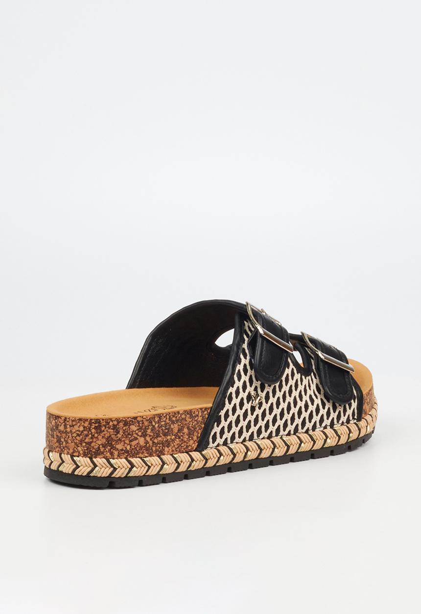 Butterfly Feet - Maia 1 two strap slide - white