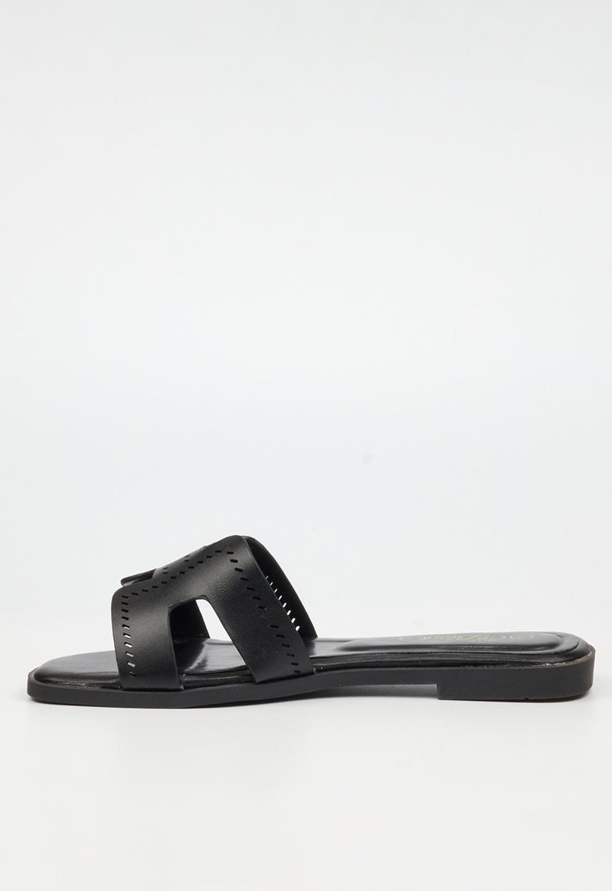 Miss Black - Syrup 2 h-cut sandal - black