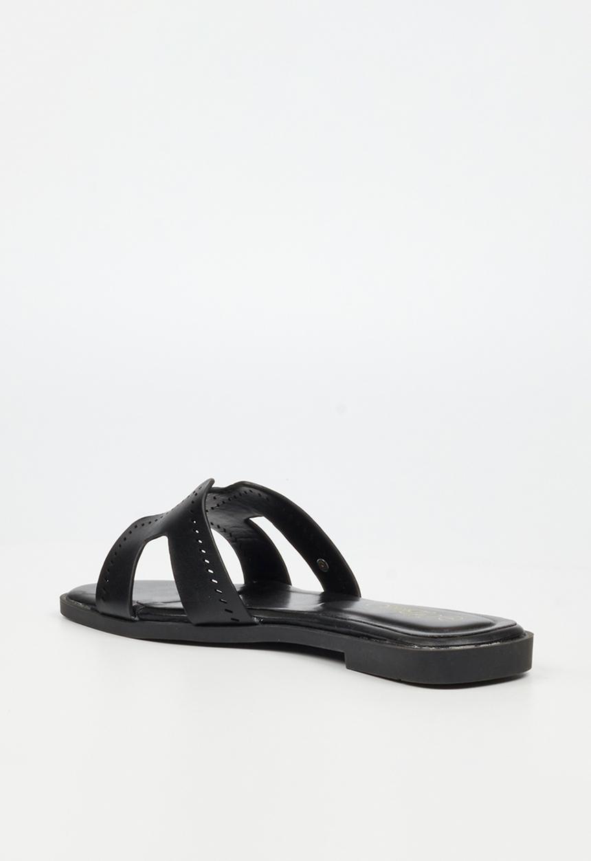 Miss Black - Syrup 2 h-cut sandal - black