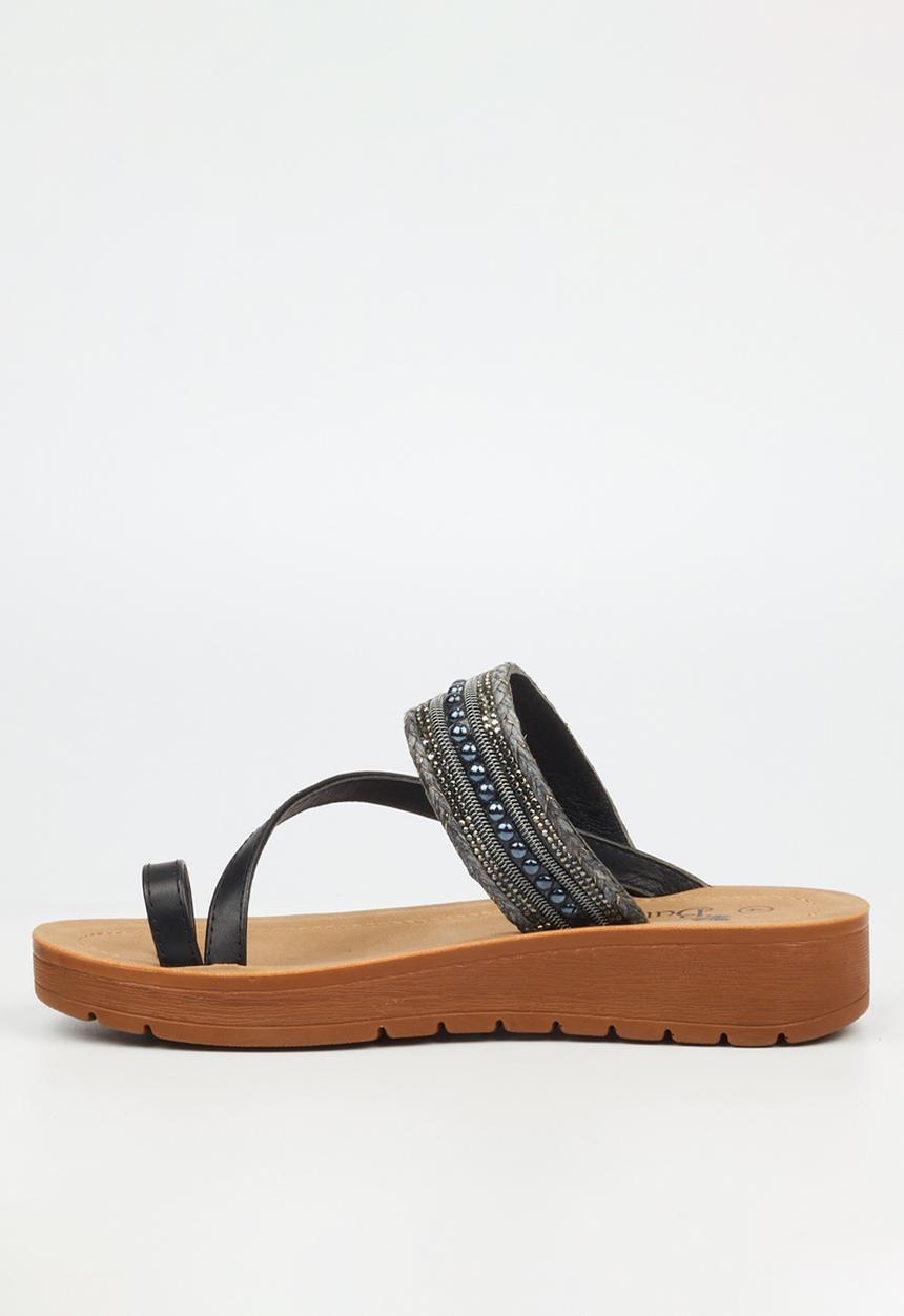 Butterfly Feet - Xara 5 toe post - black