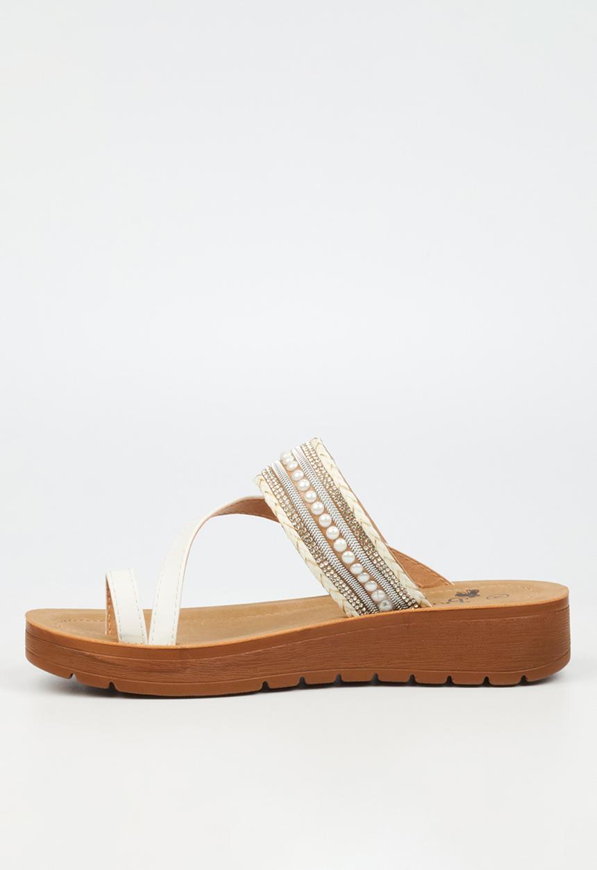 Butterfly Feet - Xara 5 toe post - white