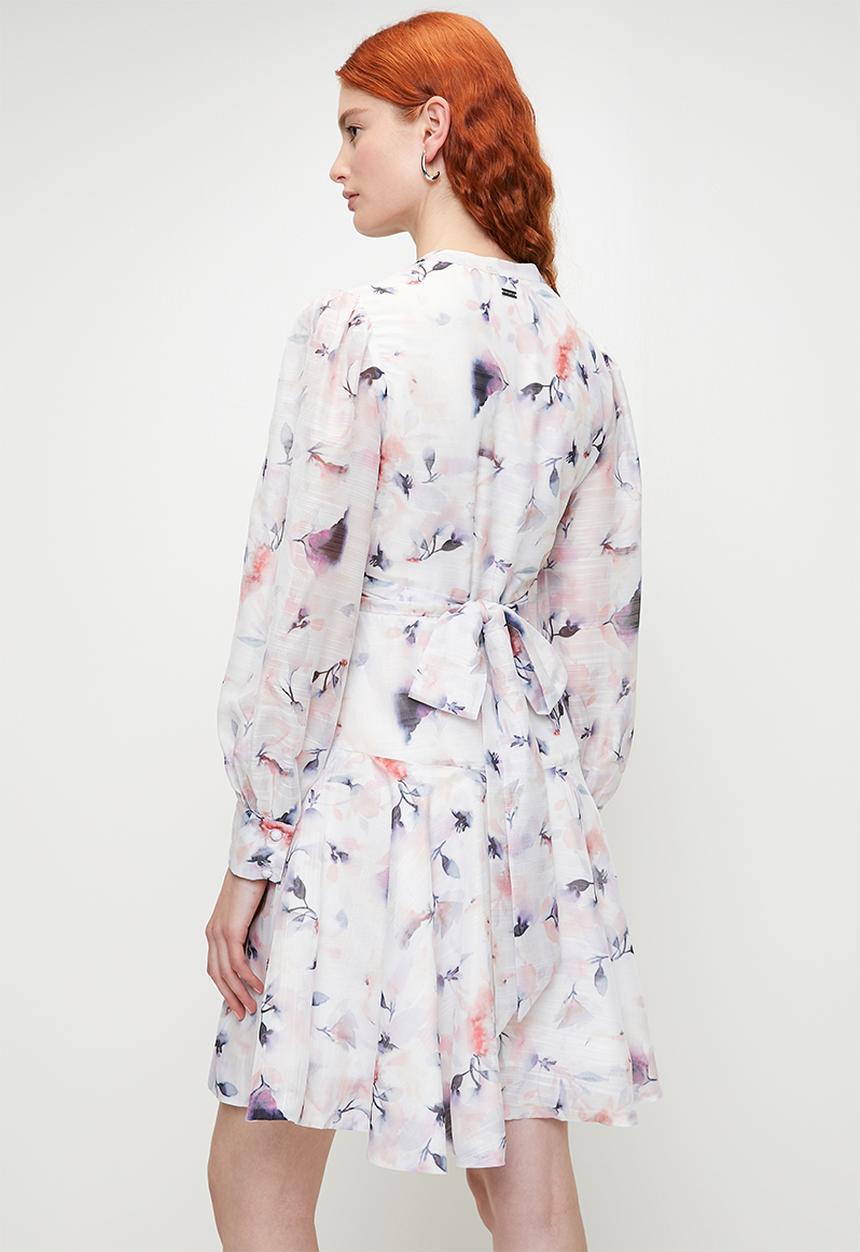 Pringle of Scotland - Ayesha Printed Mini Wrap Dress - Multi