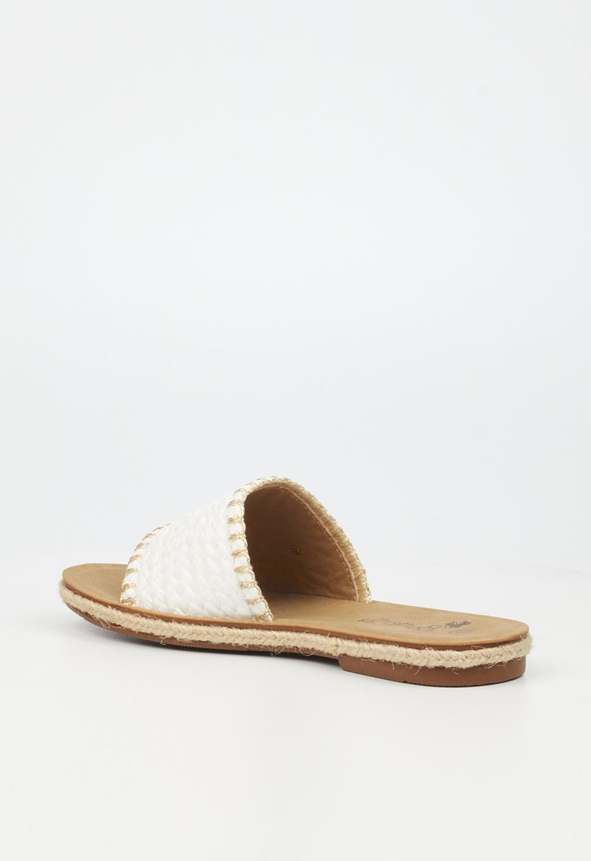 Butterfly Feet - Celia 7 slide - white