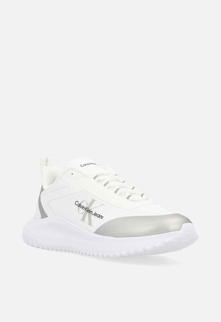 Calvin Klein - Eva Runner Low Lace Mix Ml Wn - Bright White/Silver