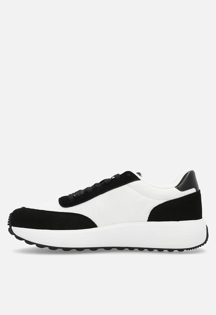 Calvin Klein - Athleisure Runner Laceup Mix - Bright White/Black