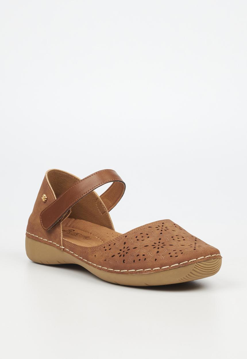 Butterfly Feet - Cindi close toe ankle strap - tan