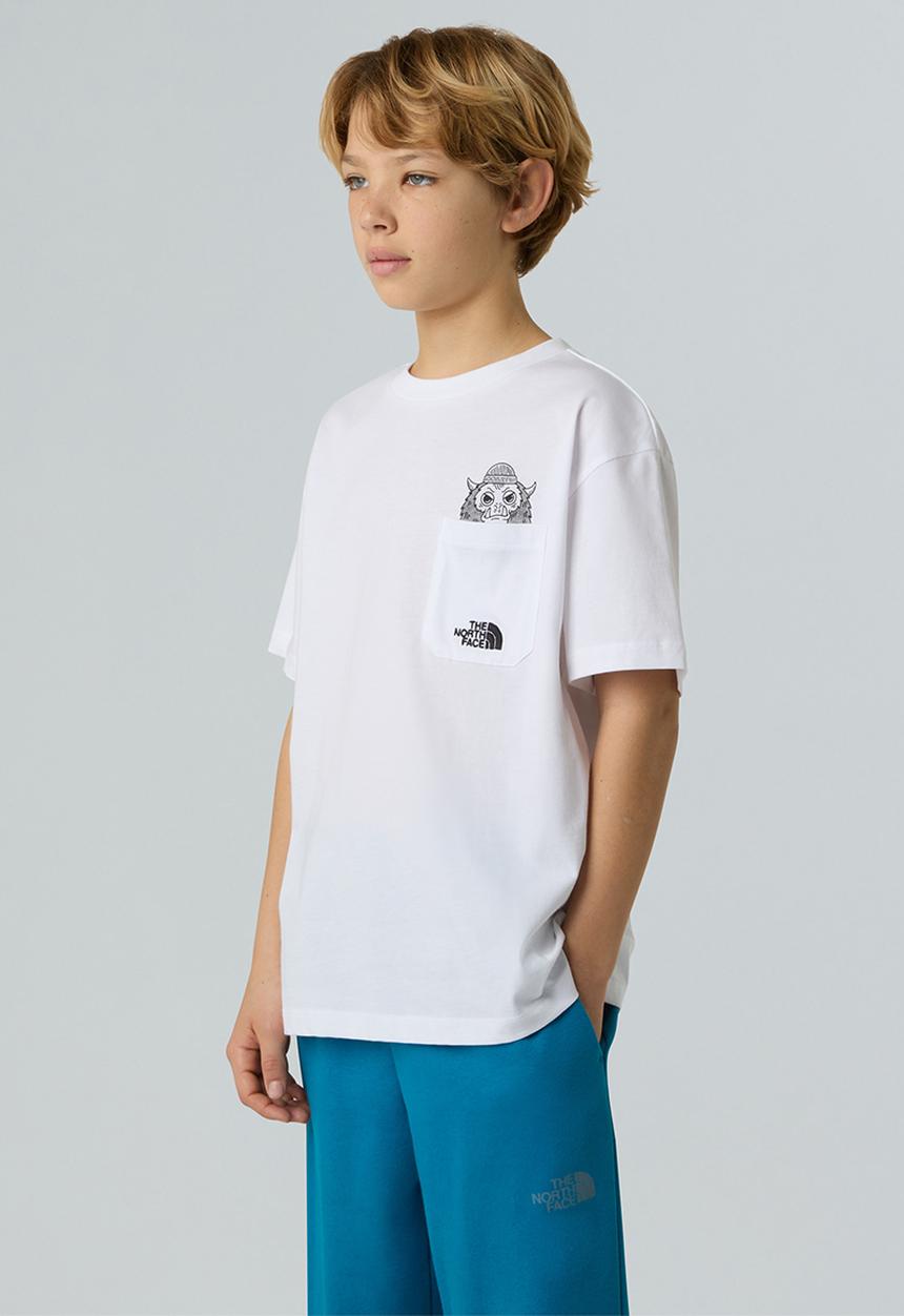 The North Face - B Short sleeve Tnf Sports Oversized Pocket Tee - tnf white