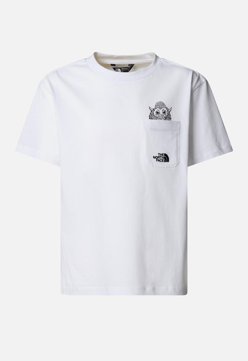The North Face - B Short sleeve Tnf Sports Oversized Pocket Tee - tnf white