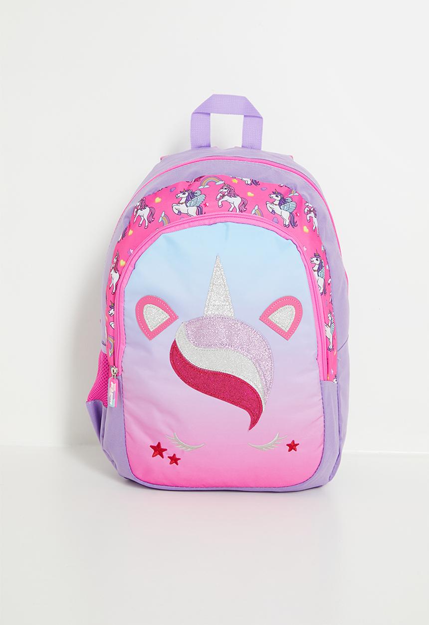 Pop Candy - Embroidered front pocket unicorn backpack - multi