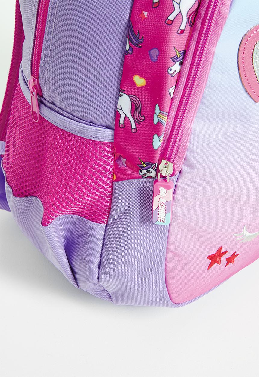 Pop Candy - Embroidered front pocket unicorn backpack - multi