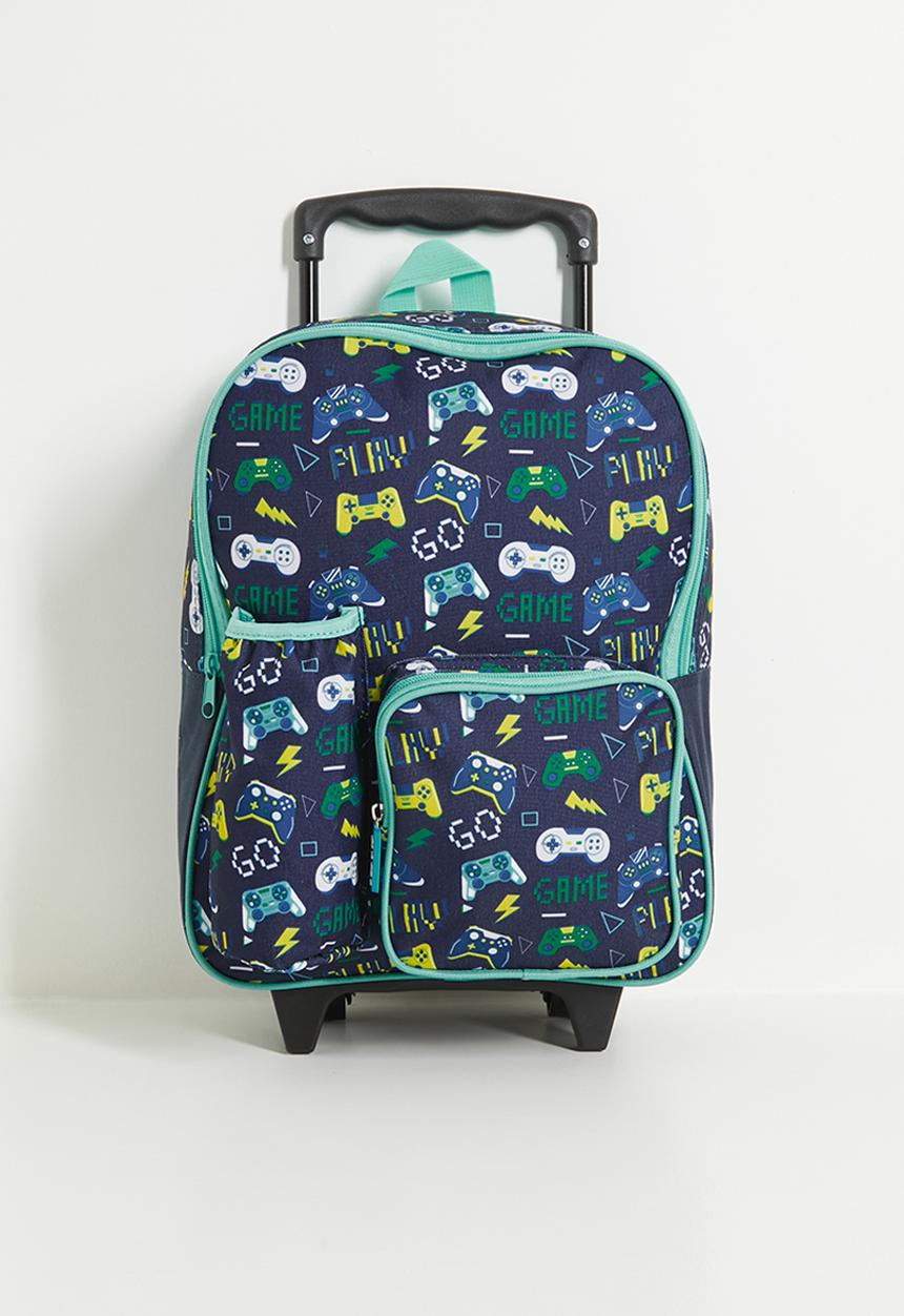 Pop Candy - Trolley backpack - navy/aqua/gaming aop
