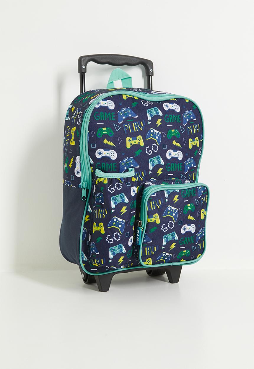 Pop Candy - Trolley backpack - navy/aqua/gaming aop
