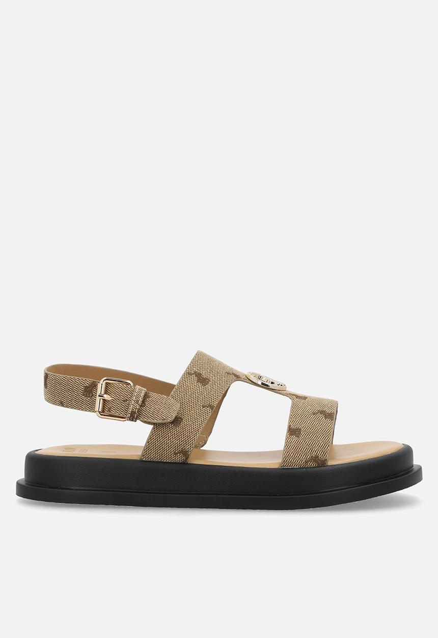 POLO - Moulded trim sandal - stone