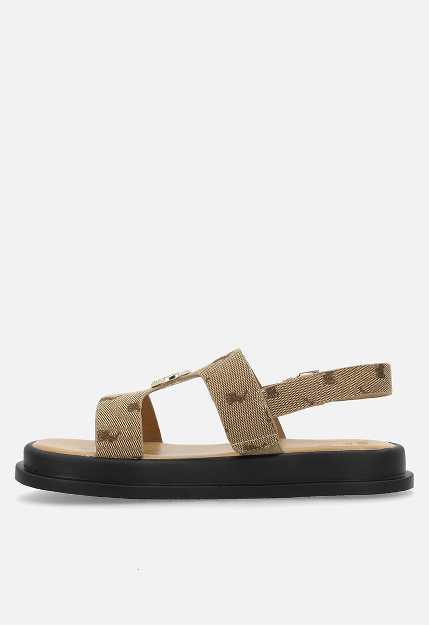 POLO - Moulded trim sandal - stone