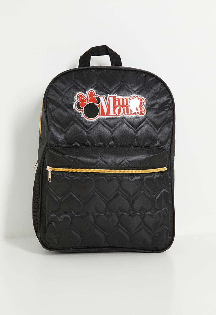Pop Candy - Minnie Mouse heart quilted backpack - black/multi