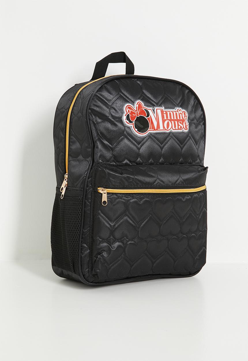 Pop Candy - Minnie Mouse heart quilted backpack - black/multi
