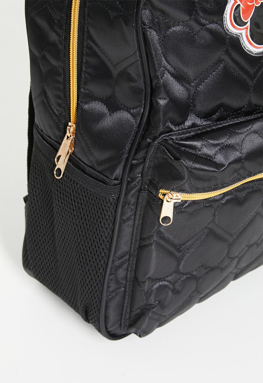 Pop Candy - Minnie Mouse heart quilted backpack - black/multi