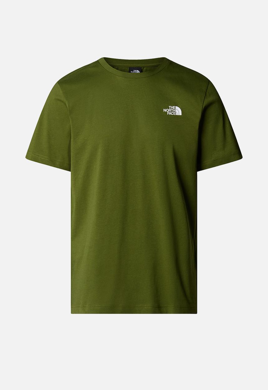 The North Face - S/S Box Nse Tee - Woodland Green-TNF Black (DIW)