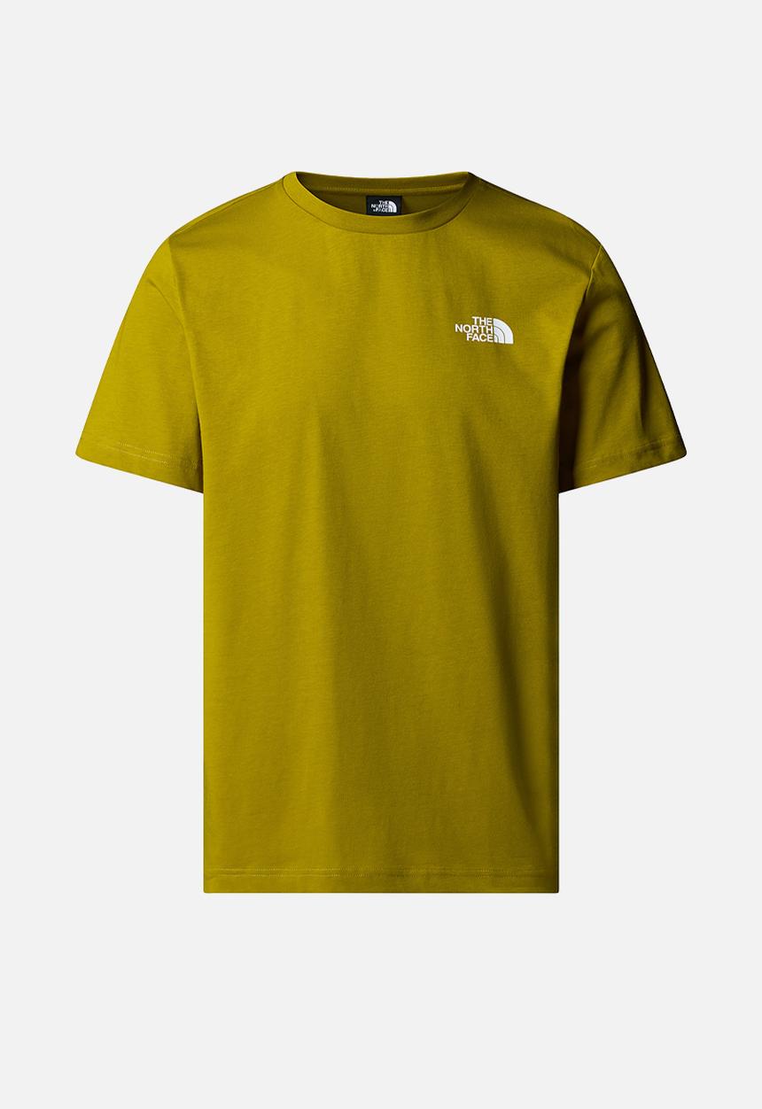 The North Face - S/S Box Nse Tee - Deep Dijon-Woodland Green (F9K)