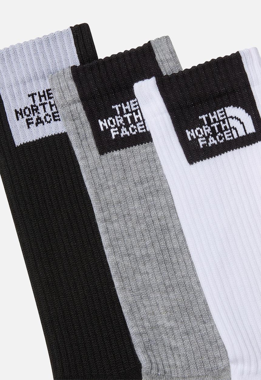 The North Face - Multi Sport Fine Box C  Sh Crew Sock 3P - TNF White-TNF Black-Monument Grey (FVO)