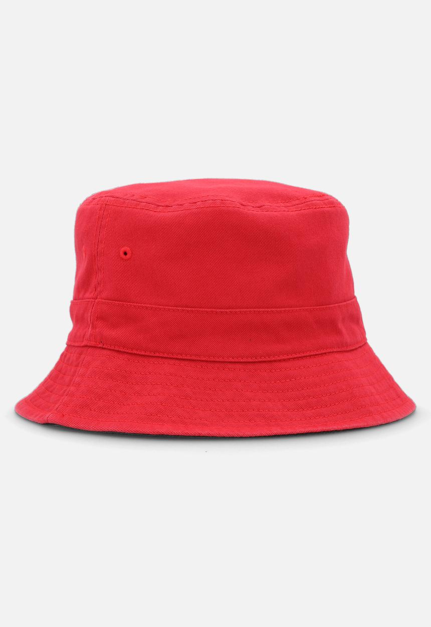 POLO - Classic Reversible Bucket Hat - Red/Black