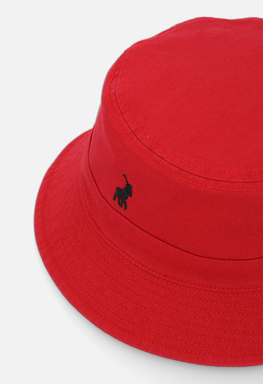 POLO - Classic Reversible Bucket Hat - Red/Black