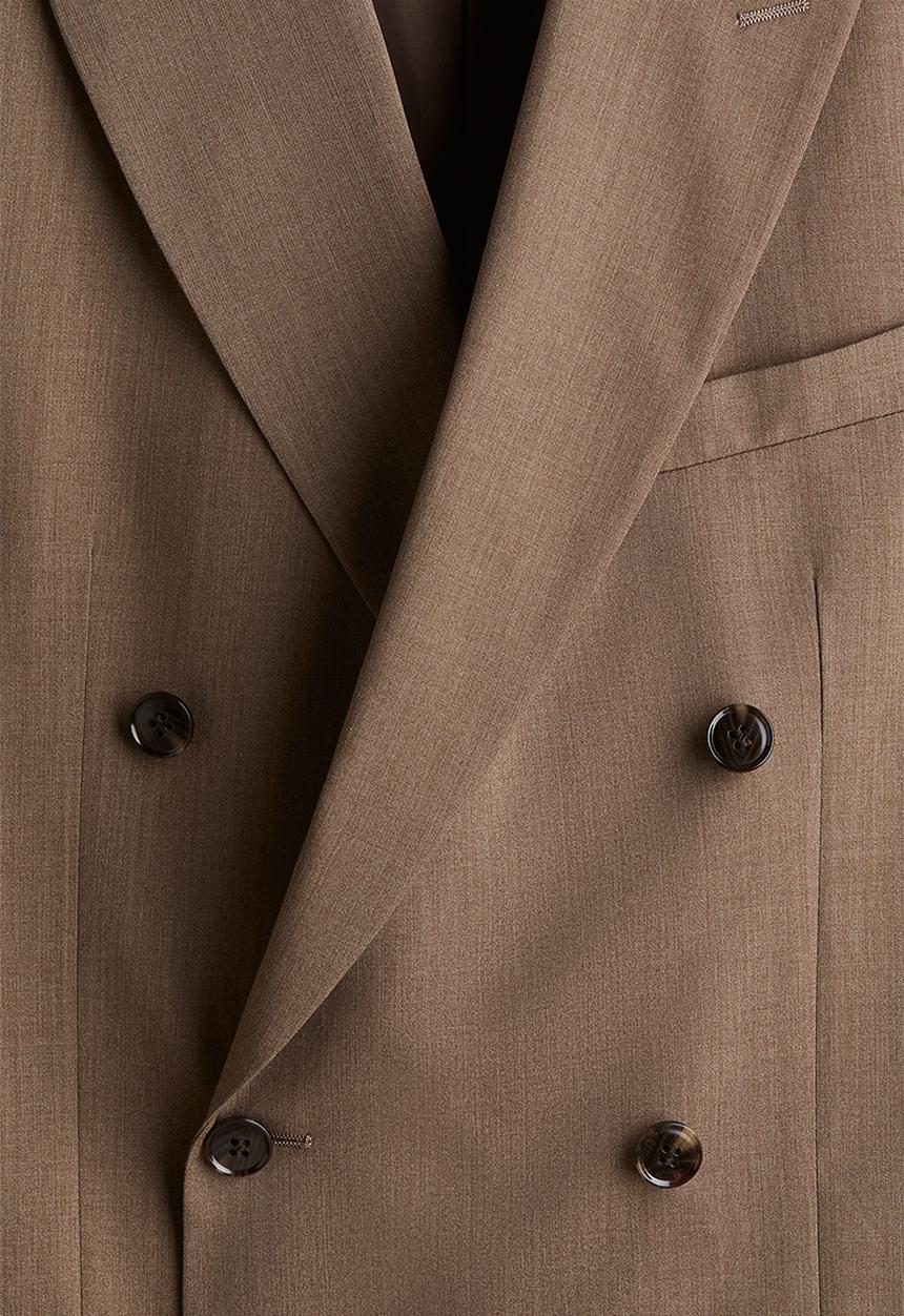 H&M - Regular fit double-breasted jacket - beige