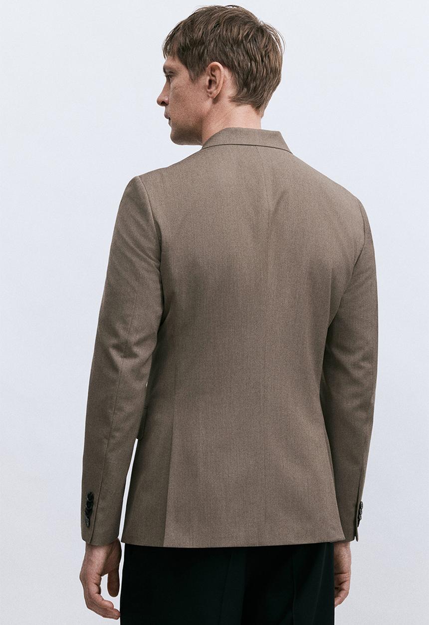 H&M - Regular fit double-breasted jacket - beige