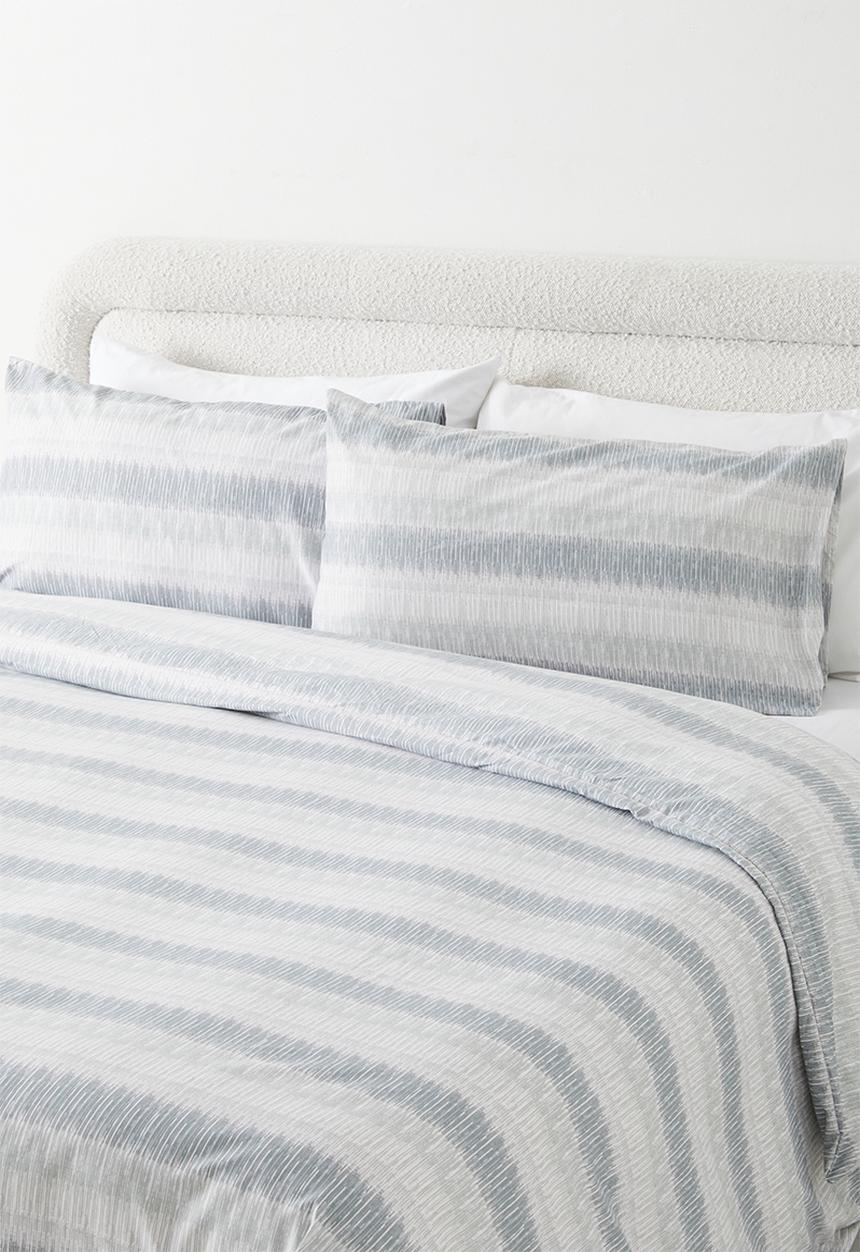Sixth Floor - Sabian Stripe Super Soft Duvet Set - Blue