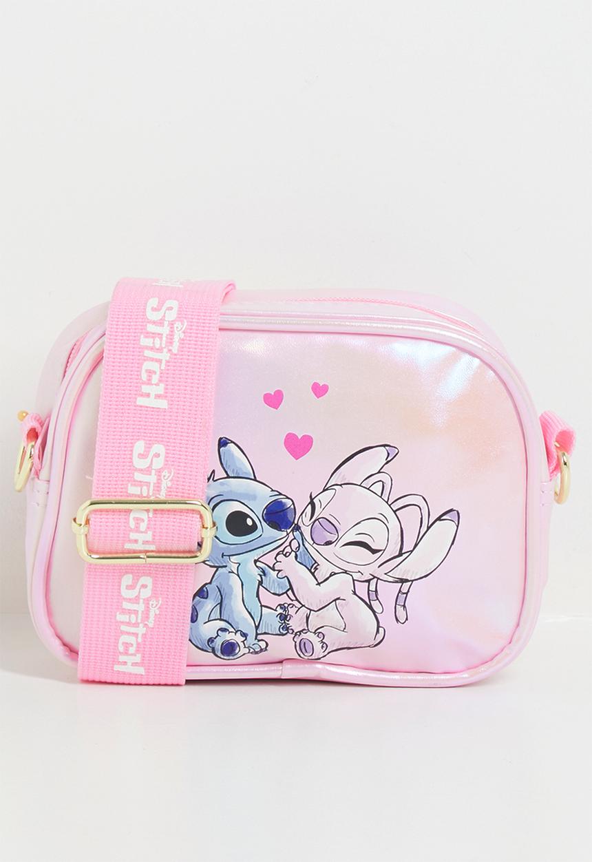 Pop Candy - Stitch & Angel crossbody bag - pink shimmer