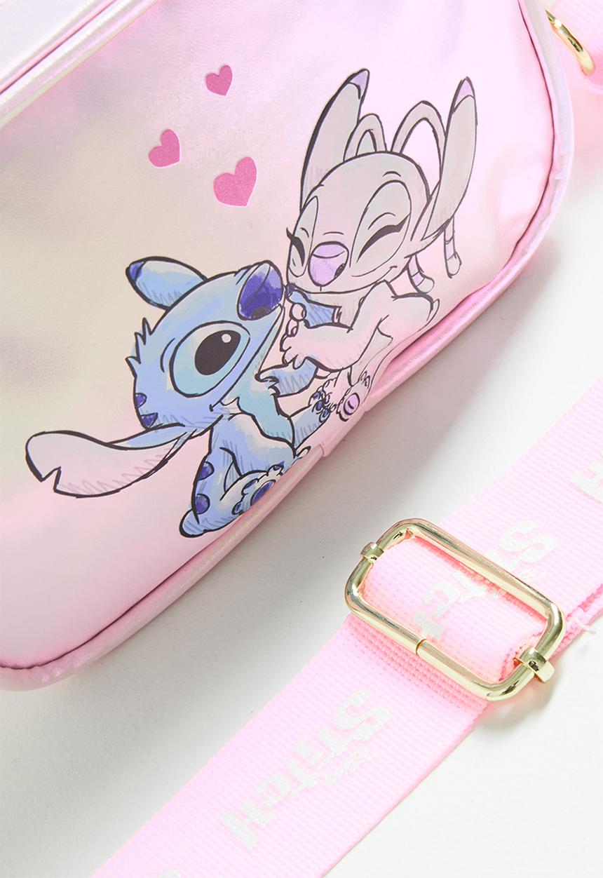 Pop Candy - Stitch & Angel crossbody bag - pink shimmer