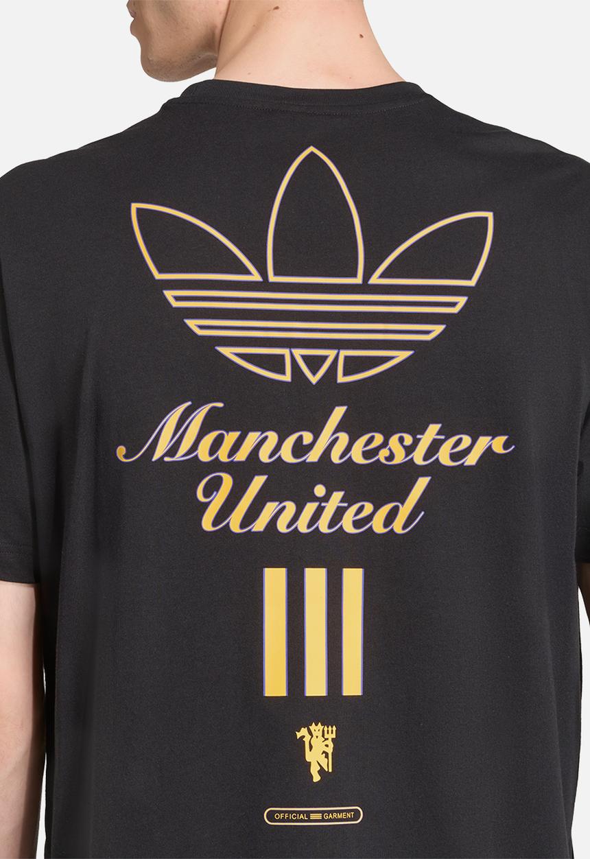 adidas Originals - Manchester United Terrace Icons Graphic Tee  - black