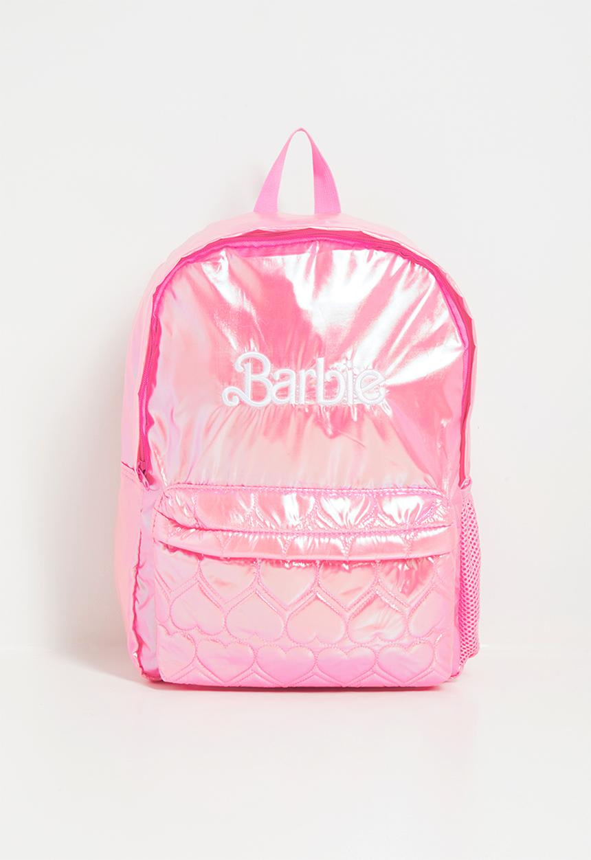 Pop Candy - Barbie backpack with heart quilted front pocket - pink shimmer