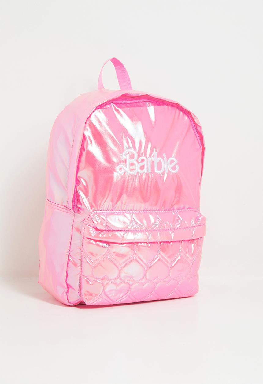 Pop Candy - Barbie backpack with heart quilted front pocket - pink shimmer