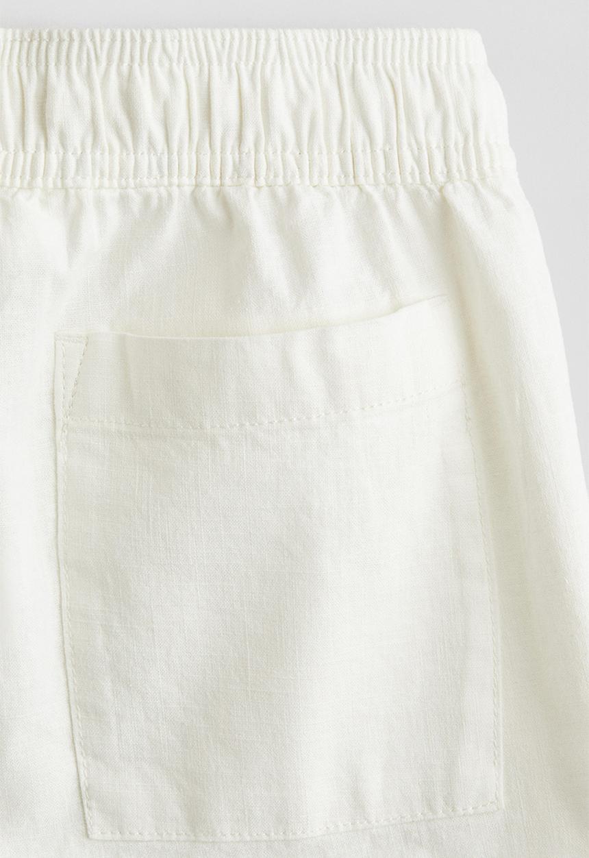 H&M - Linen-blend shorts - white