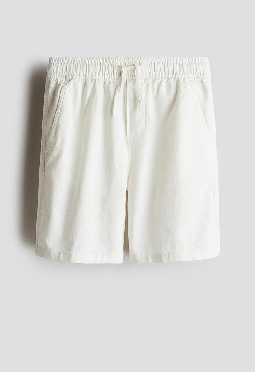 H&M - Linen-blend shorts - white