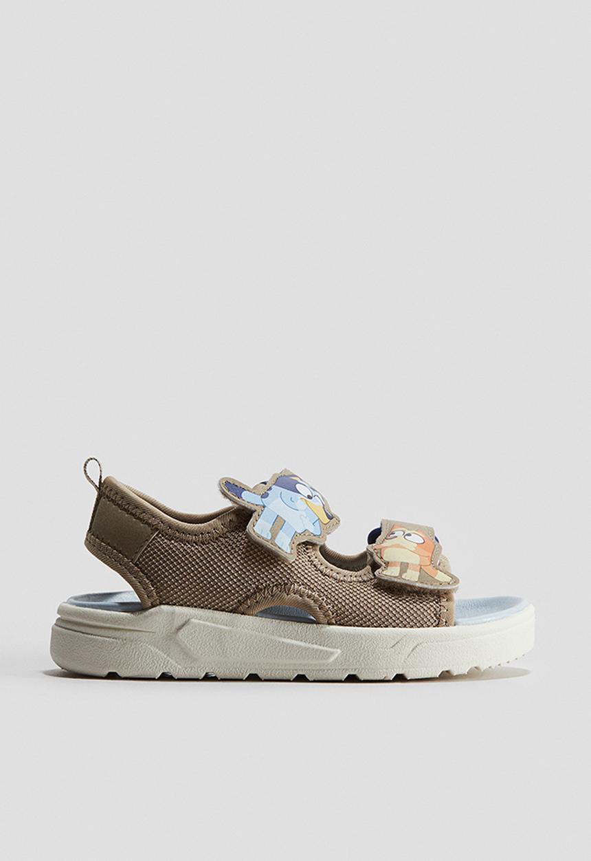 H&M - Motif-detail sandals - beige bluey