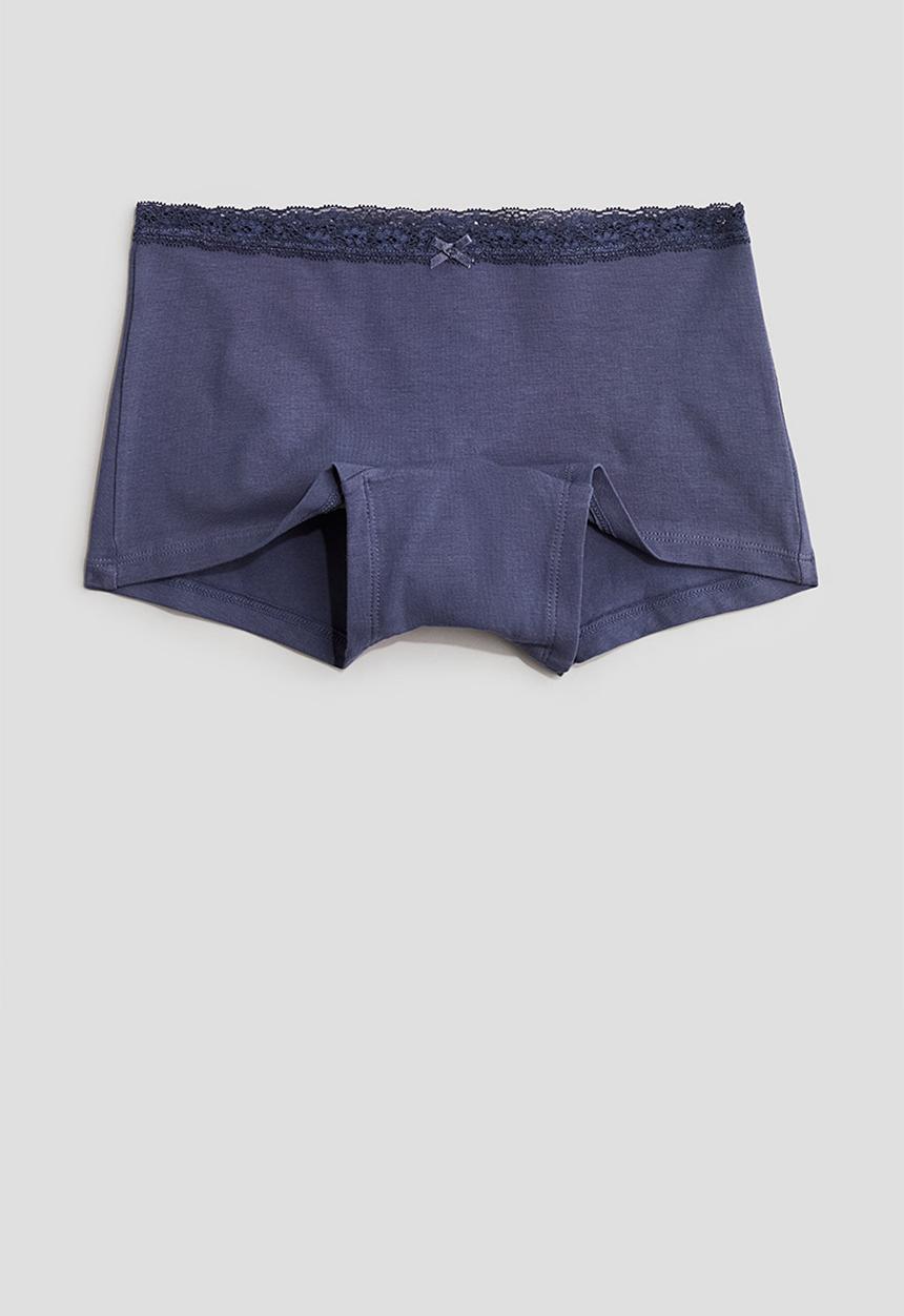 H&M - 5-Pack cotton boxers - dusty blue/light grey marl