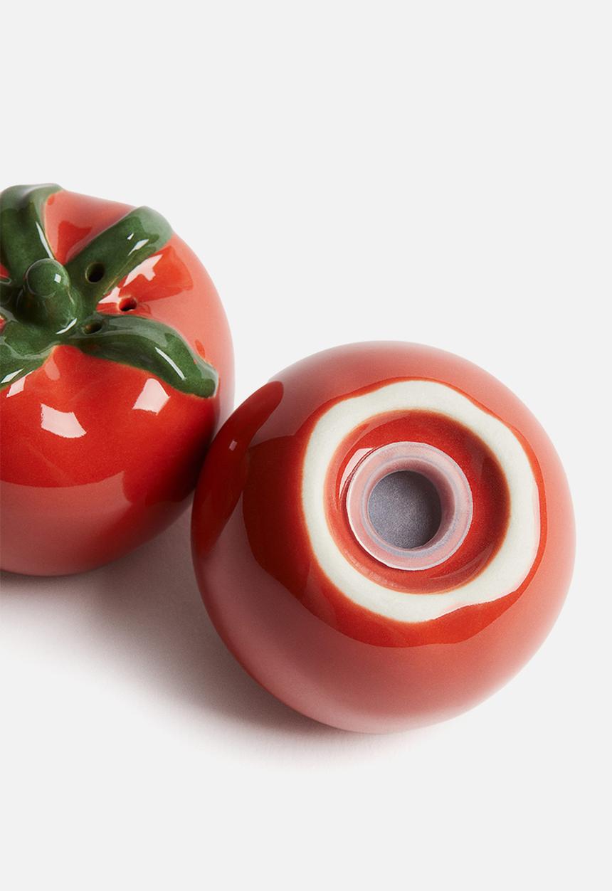 H&M - Salt and pepper shakers - red/tomatoes
