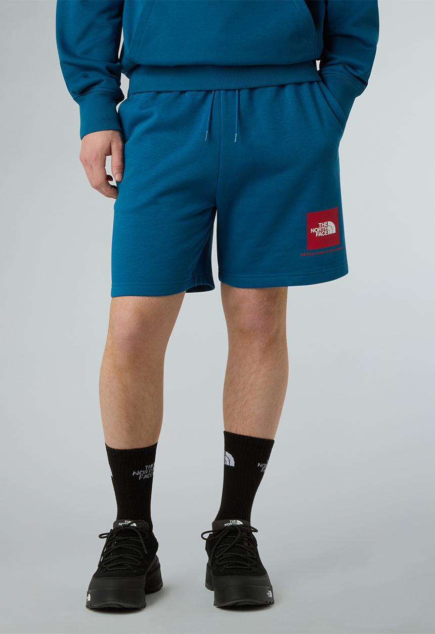 The North Face - Box NSE Reg  Lar Short - Mineral Ink-TNF Red (F9T)