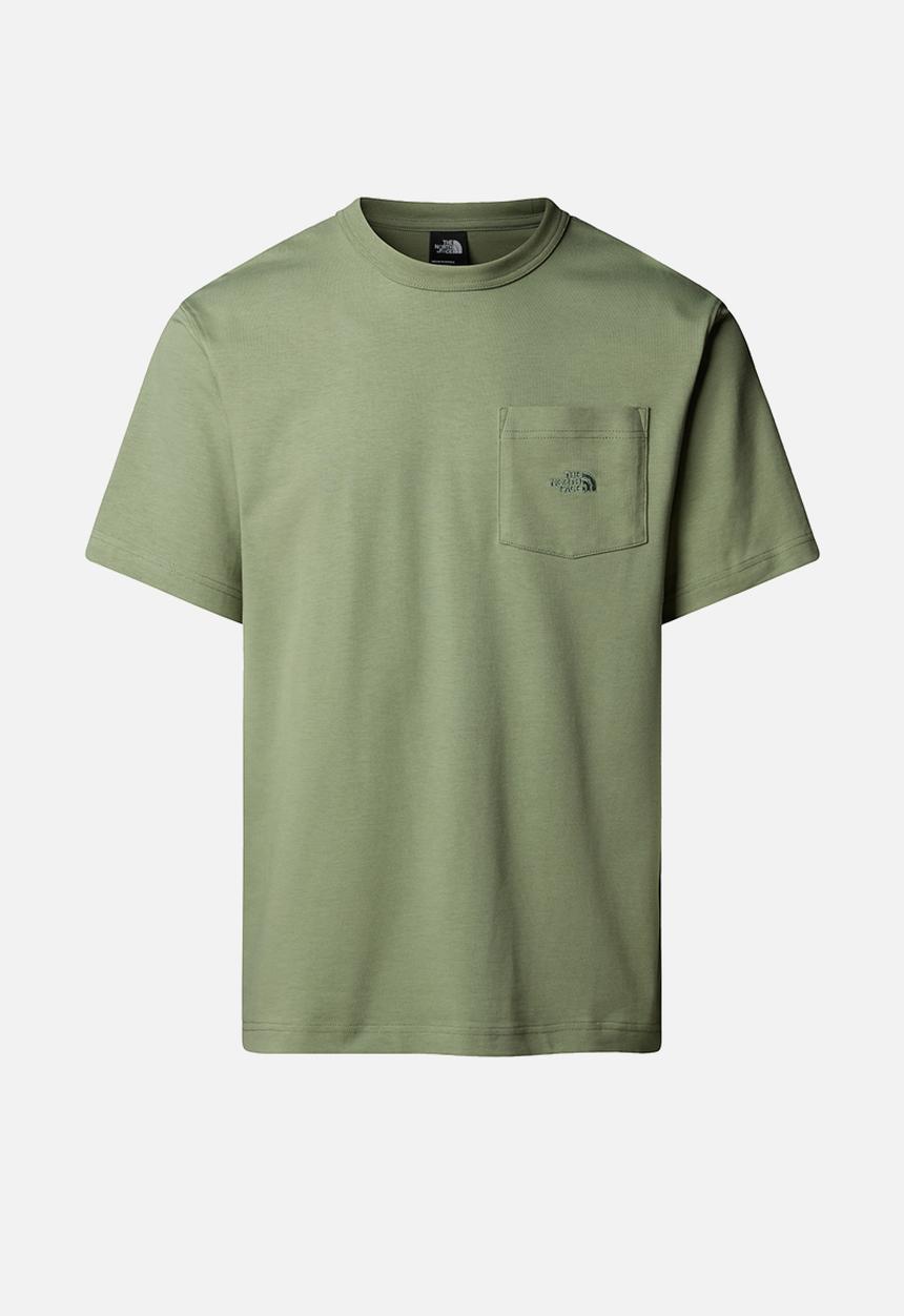 The North Face - Short Sleeve Dome Relaxed Pocket Tee - Bark Mist (BO9)