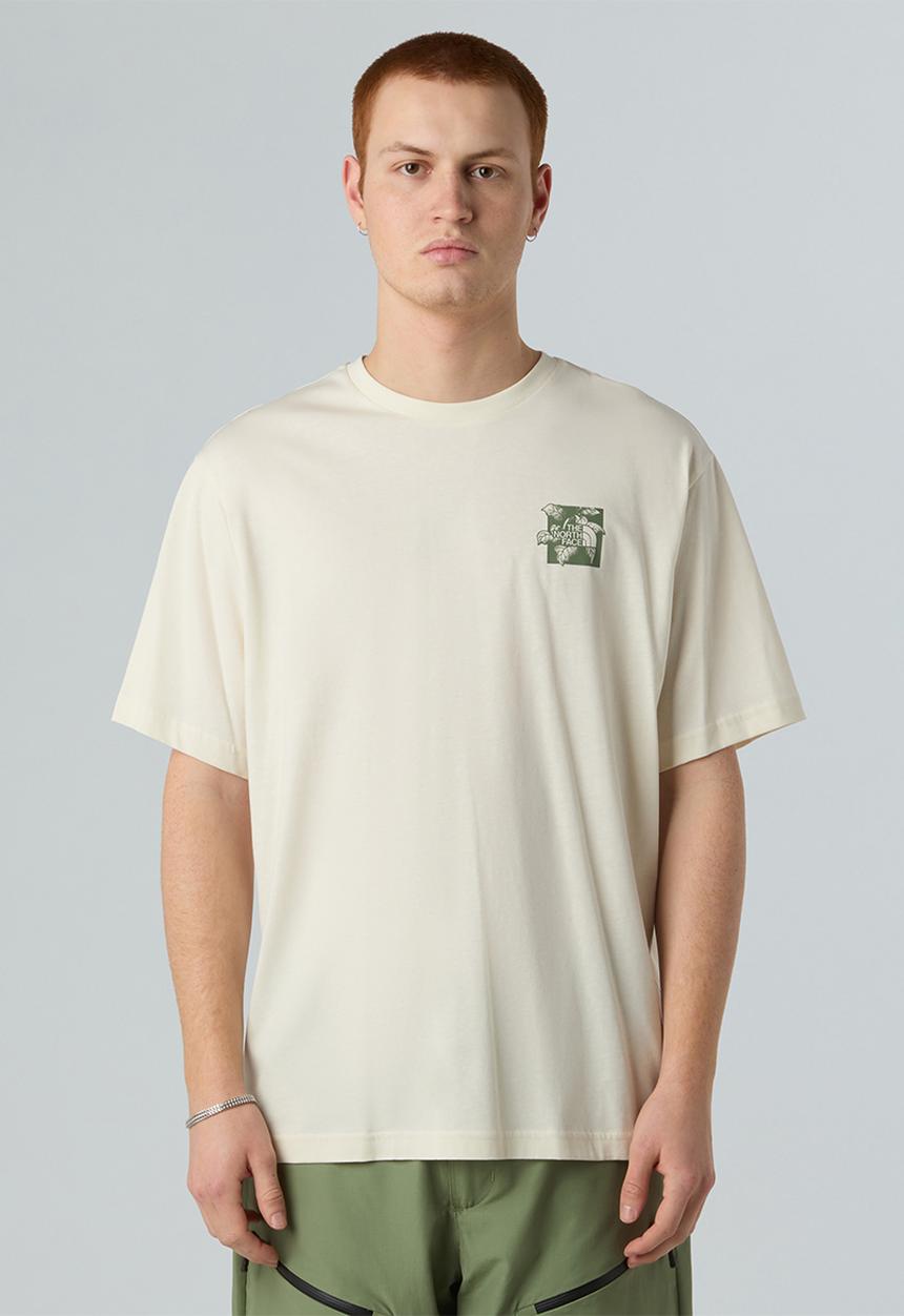 The North Face - Short Sleeve Connect Relaxed Tee - Graphic - White Dune (QLI)