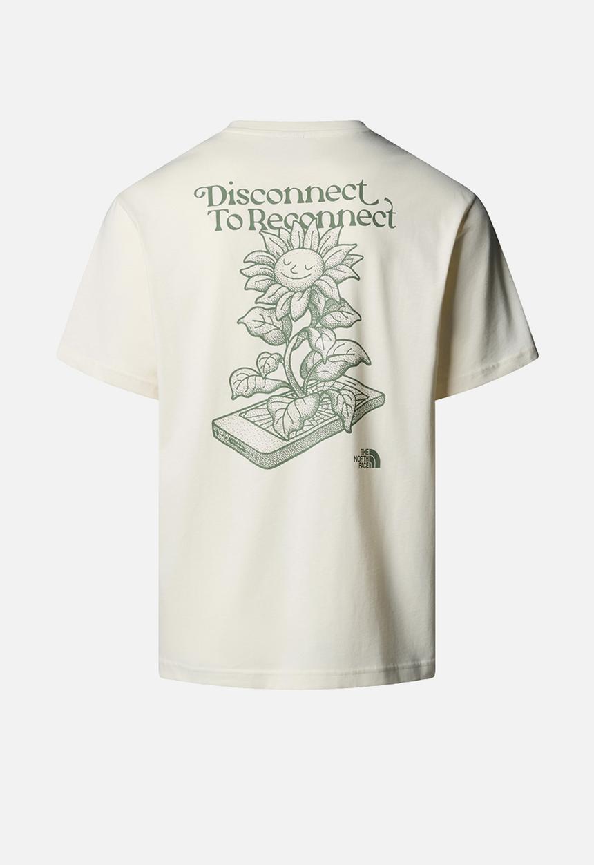 The North Face - Short Sleeve Connect Relaxed Tee - Graphic - White Dune (QLI)