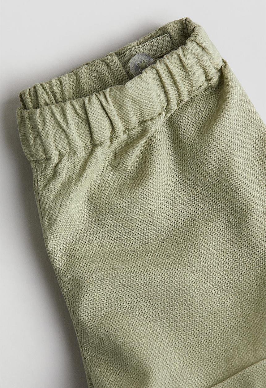 H&M - 2-Piece linen-blend set - light green