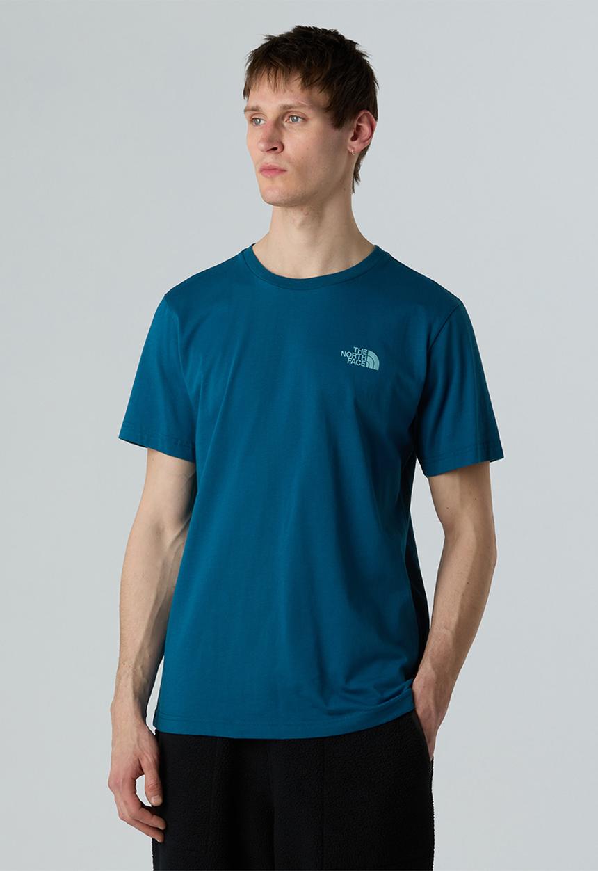The North Face - Short Sleeve Vertical Logo Tee - Mineral Ink (BSI)