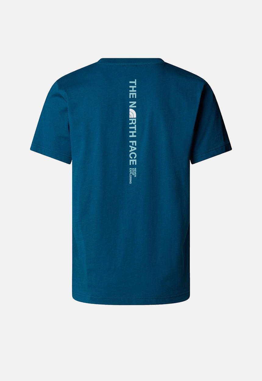 The North Face - Short Sleeve Vertical Logo Tee - Mineral Ink (BSI)