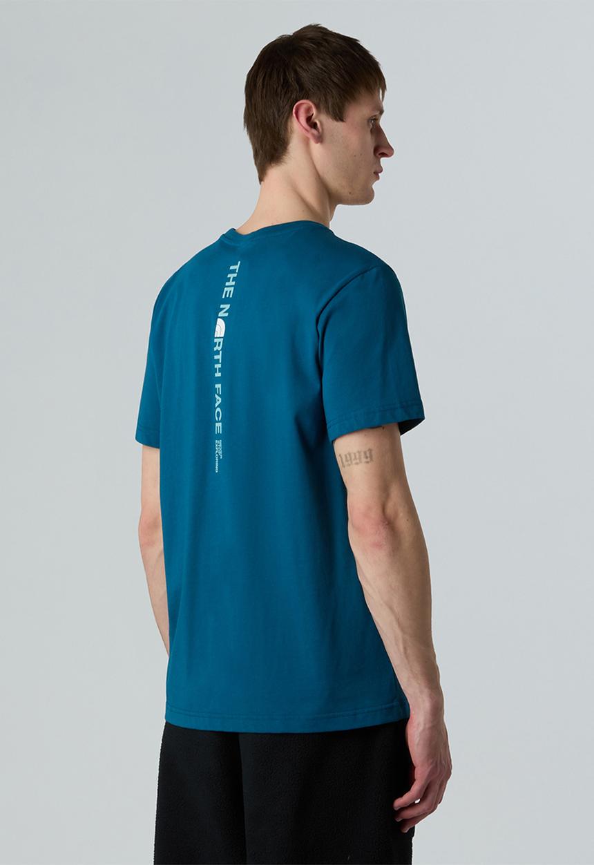 The North Face - Short Sleeve Vertical Logo Tee - Mineral Ink (BSI)