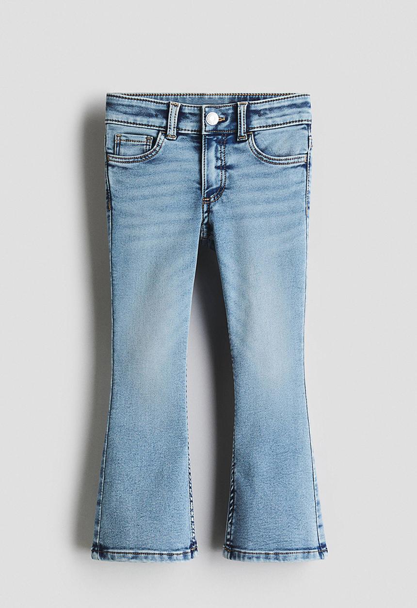 H&M - Super soft flared leg jeans - denim blue 