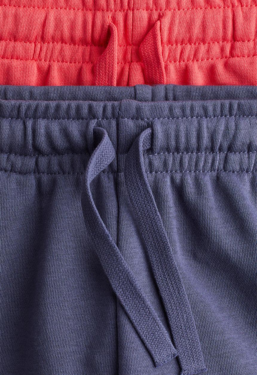 H&M - 2-Pack sweatshirt shorts - navy blue/red