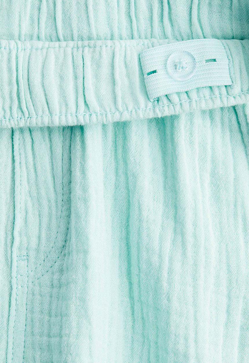 H&M - Muslin shorts - light turquoise